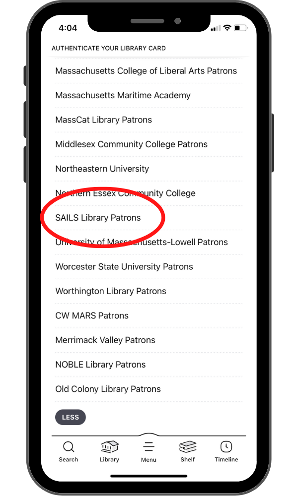 How to Add Other Library Networks on Libby Bridgewater Public Library